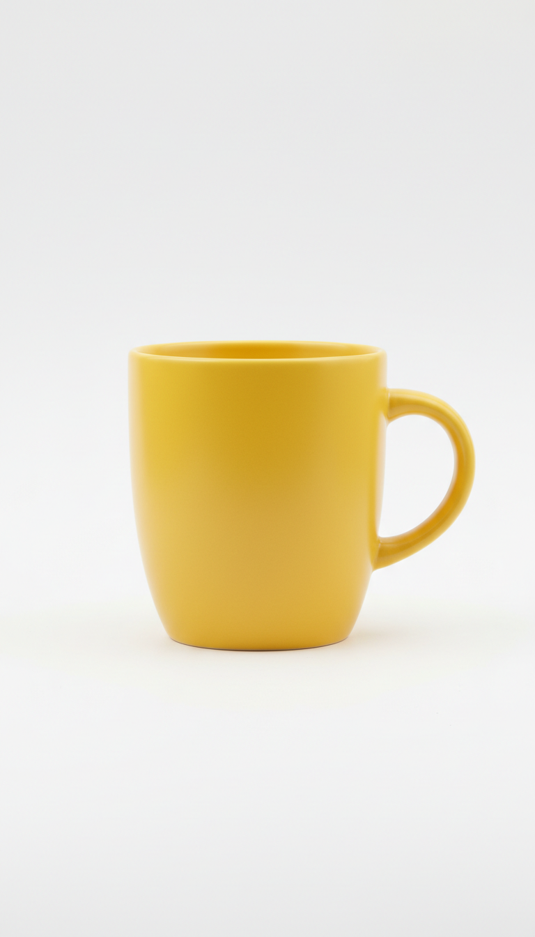 Pop Yellow oversized ceramic mug