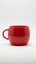 Bright Red oversized ceramic mug